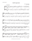 Auld Lang Syne for Violin and Viola Duet