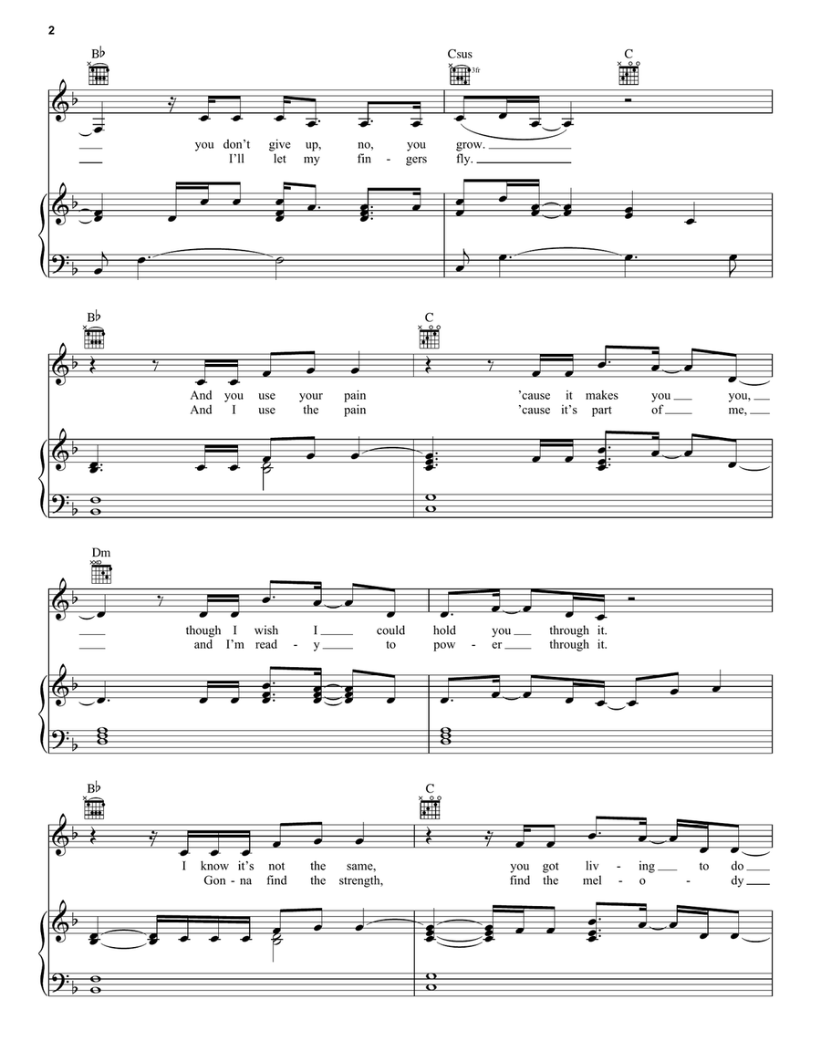 Wake Up (from Julie and the Phantoms) Piano, Vocal, Guitar scores gallery preview page 2