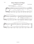 Direct March in D Minor For Easy Piano