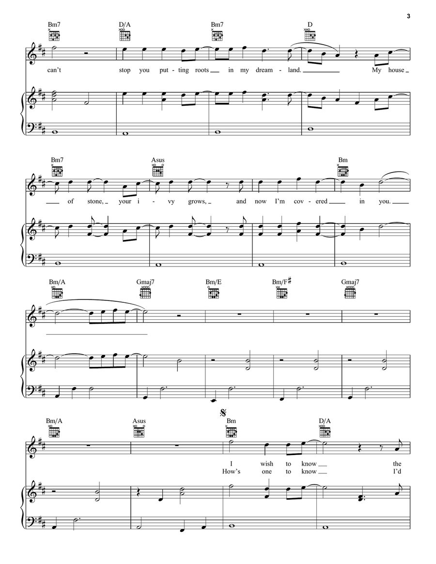 ivy ivy Piano, Vocal, Guitar scores gallery preview page 3
