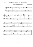 one fine day (theme from Madama buttefly) EASY PIANO