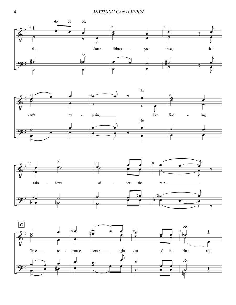 Anything Can Happen TTBB scores gallery preview page 4