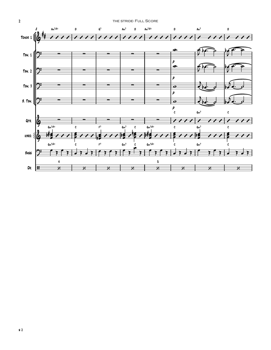 Stride, The: from Rhapsody In Blue- jazz ensemble big band Jazz Ensemble scores gallery preview page 3