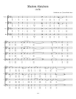 Shalom Aleichem SATB