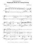 Stopping By Woods On A Snowy Evening (Vocal Trio - (TTB)