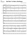 God Rest Ye Merry Gentlemen for Bassoon Quartet (W/Contrabsn.)