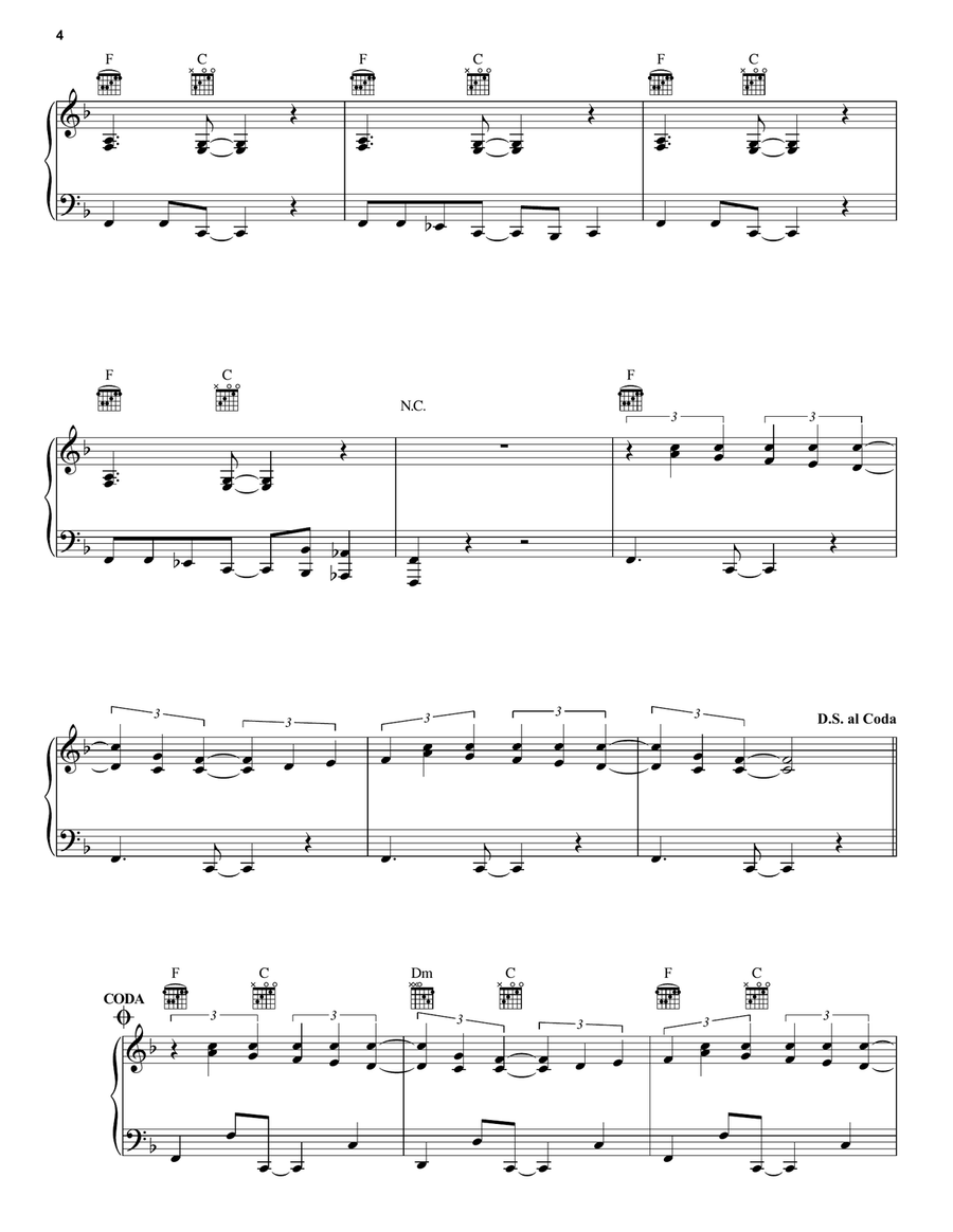 Find My Way Find My Way Piano, Vocal, Guitar scores gallery preview page 4