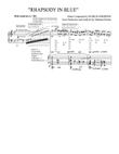 RHAPSODY IN BLUE Score Reduction and Analysis