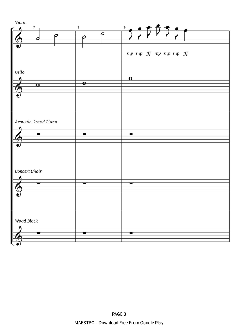 La primavera floreció con mi amor. Choir scores gallery preview page 3