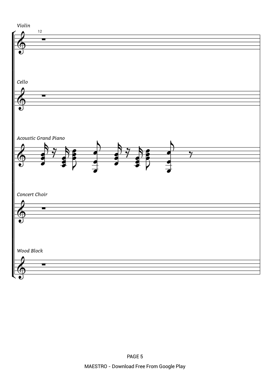 La primavera floreció con mi amor. Choir scores gallery preview page 5