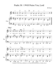 Psalm 30: I Will Praise You, Lord (Easter Vigil, 4th psalm, piano/vocal) mini preview