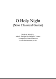 O Holy Night - Solo Classical Guitar
