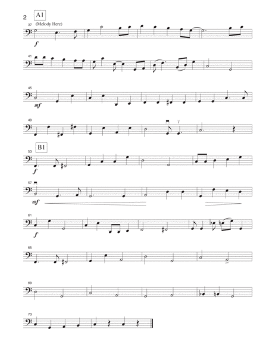Frosty The Snowman Cello scores gallery preview page 1