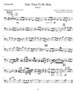 Take Time To Be Holy (Cello Solo)