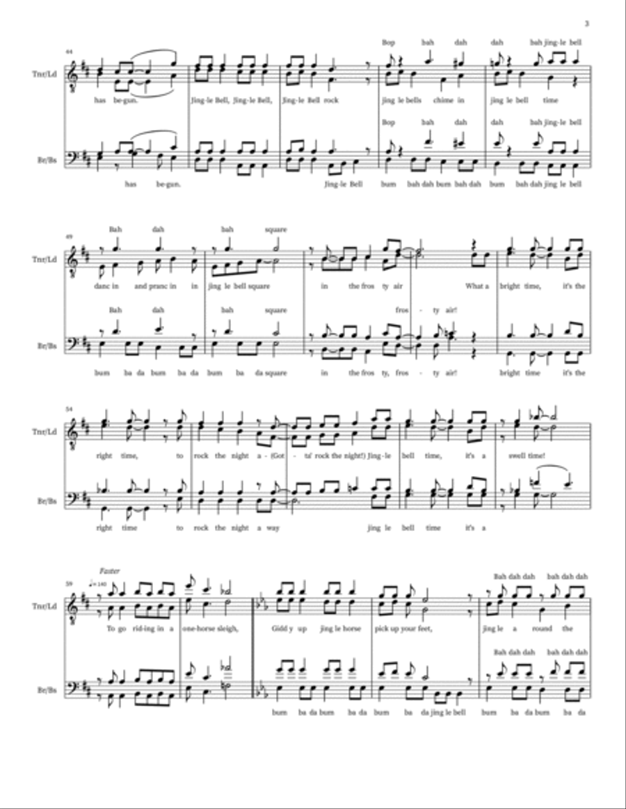 Jingle Bell Rock Choir scores gallery preview page 3