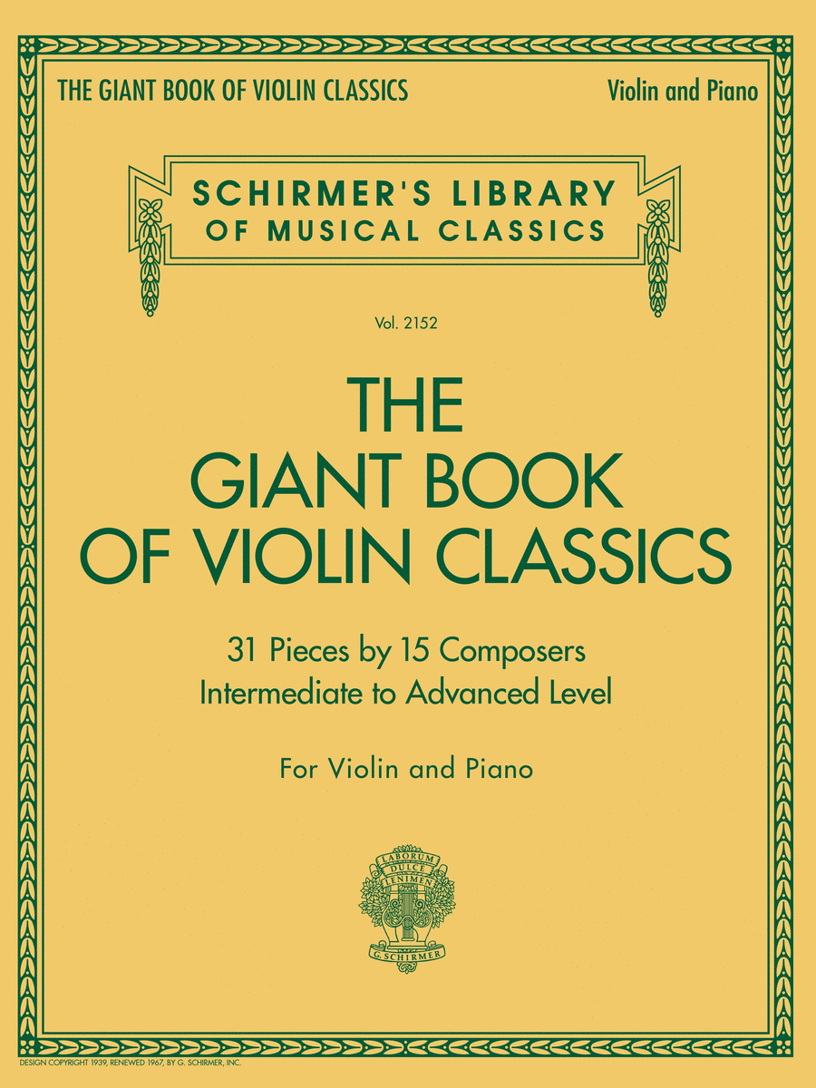 Giant Book of Violin Classics Violin Solo scores gallery preview page 1