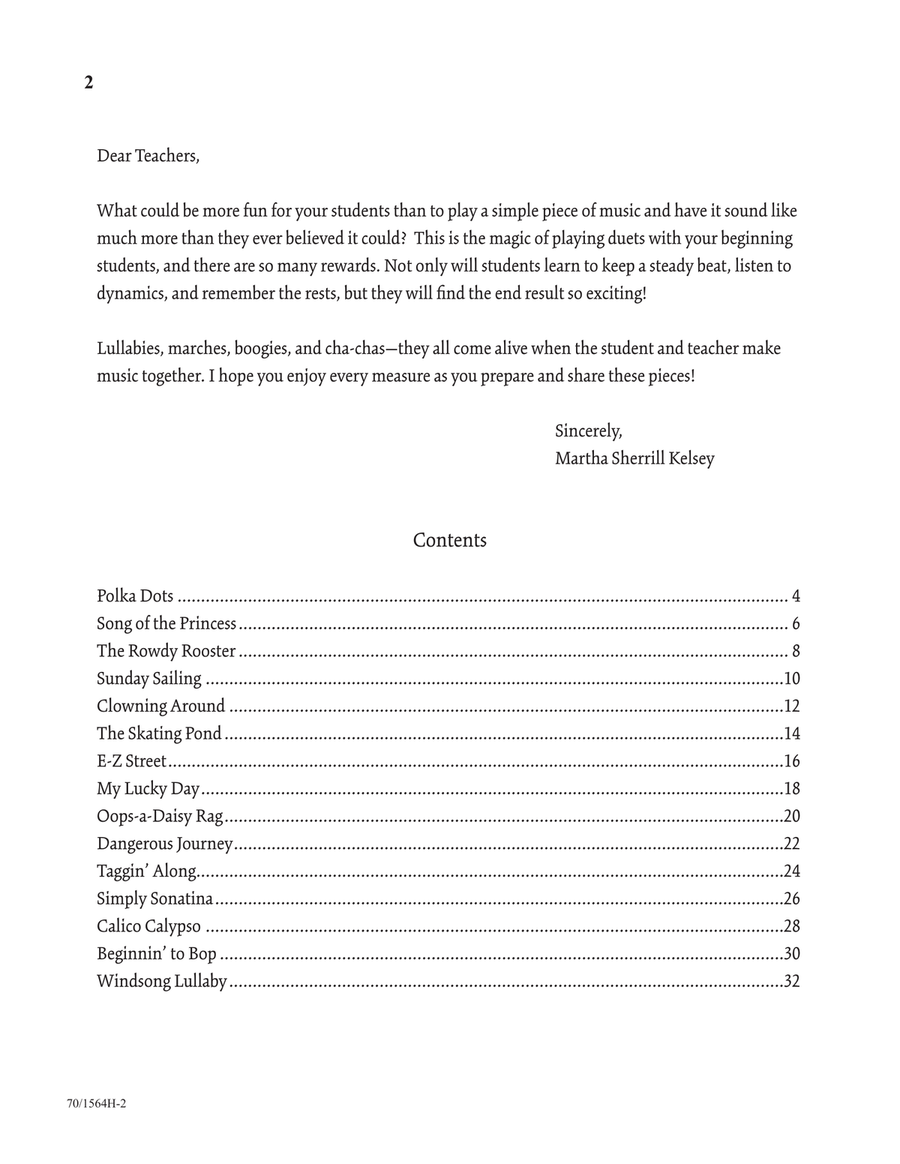 Martha 'n Me - Duet Book 2, Moderately Easy (Digital Download) Piano Duet scores gallery preview page 2