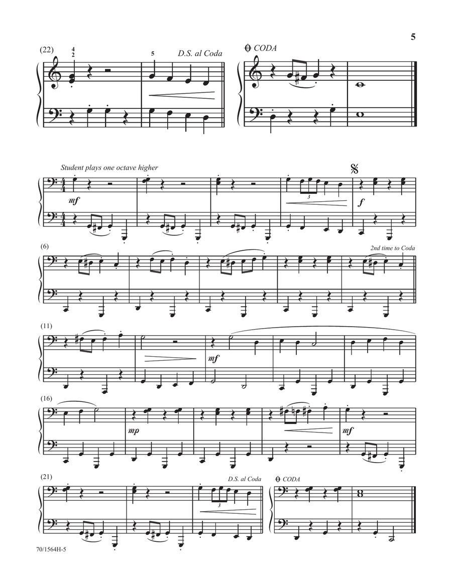 Martha 'n Me - Duet Book 2, Moderately Easy (Digital Download) Piano Duet scores gallery preview page 5