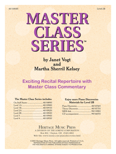 Master Class Series - Level 2B (Digital Download)