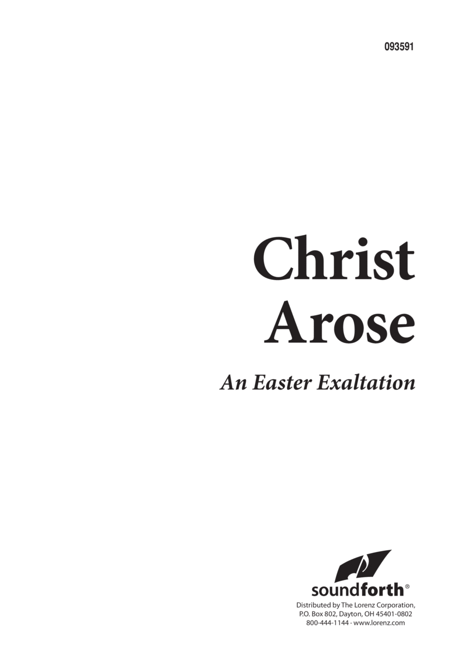 Christ Arose 4-Part scores gallery preview page 1