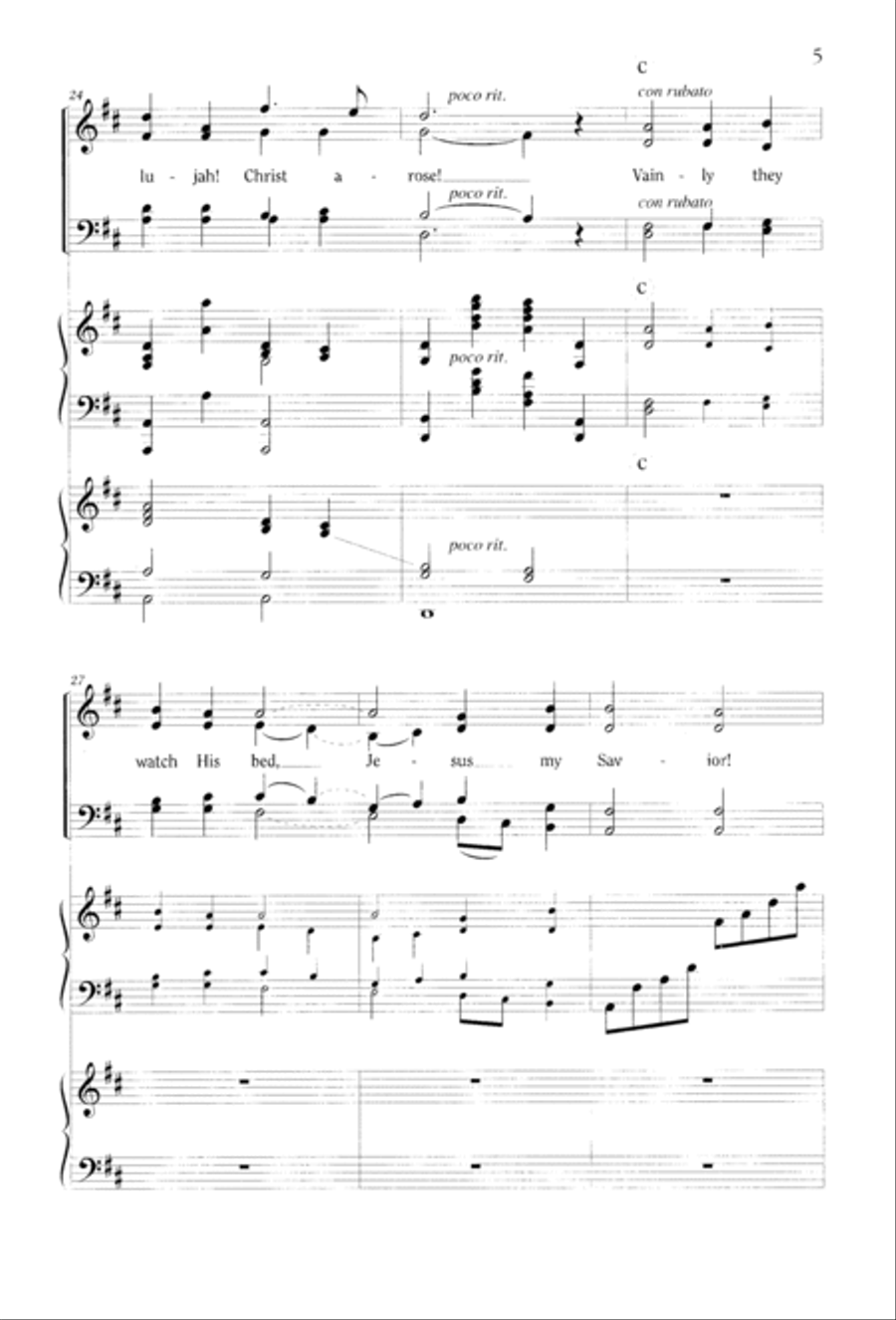 Christ Arose 4-Part scores gallery preview page 11