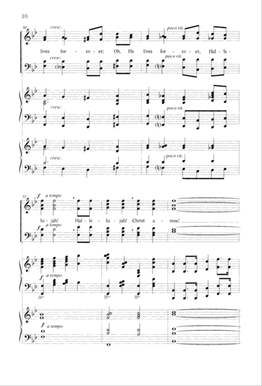 Christ Arose 4-Part scores gallery preview page 16