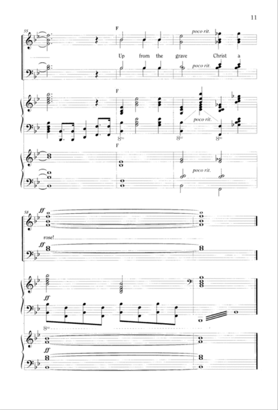 Christ Arose 4-Part scores gallery preview page 17