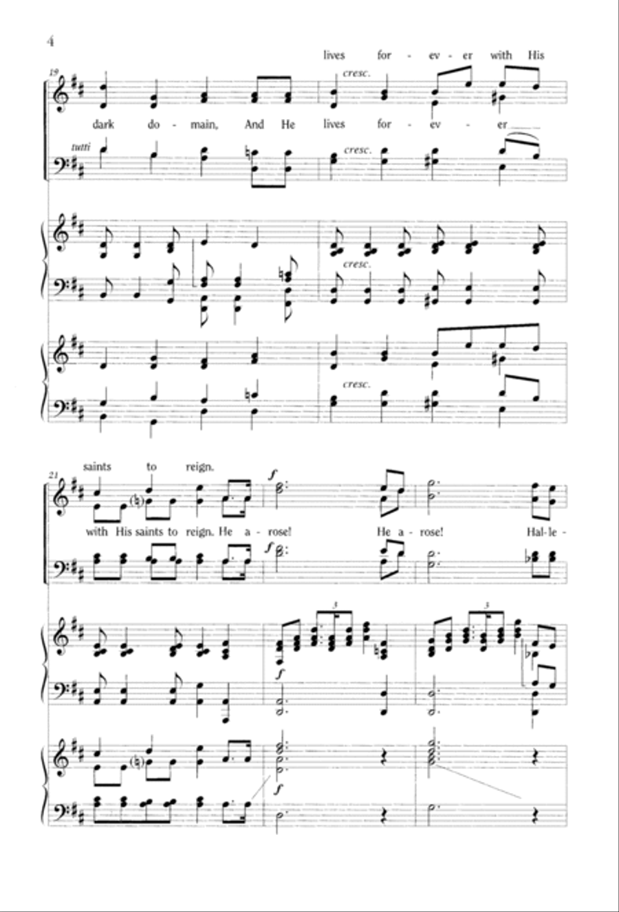 Christ Arose 4-Part scores gallery preview page 10