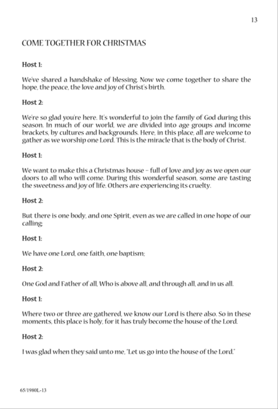 Together for Christmas (Digital Download) 3-Part scores gallery preview page 13