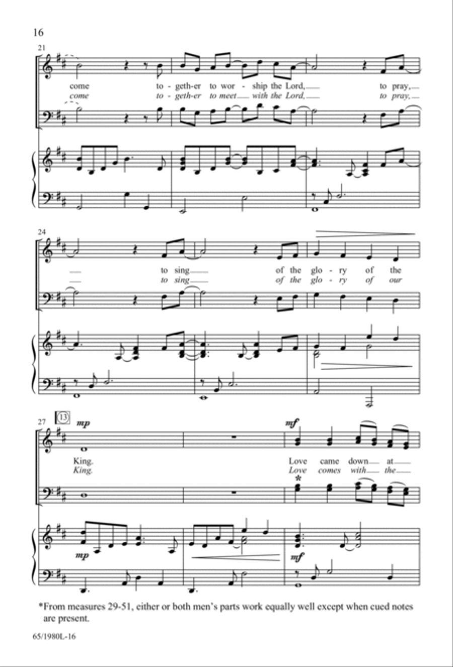 Together for Christmas (Digital Download) 3-Part scores gallery preview page 16