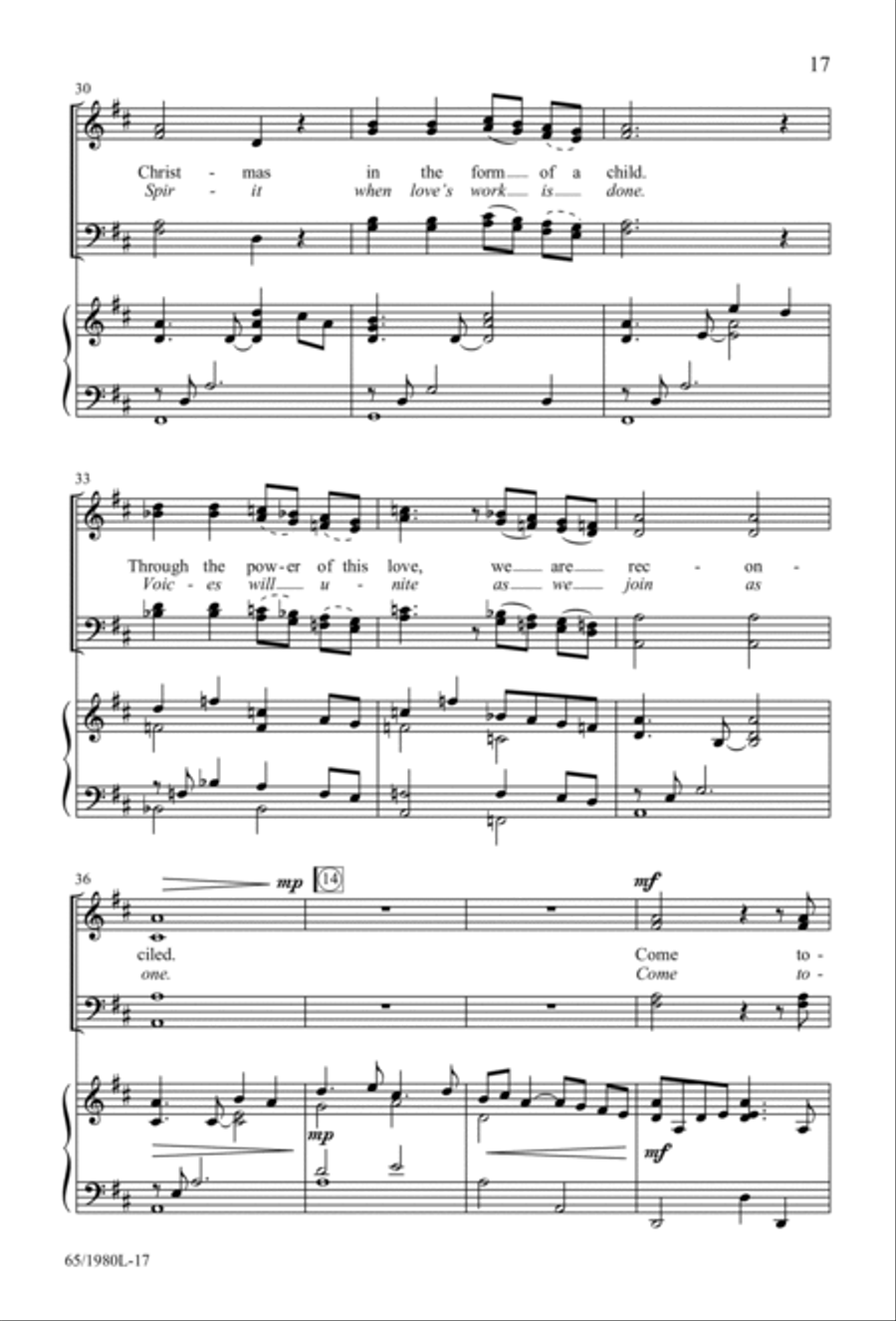 Together for Christmas (Digital Download) 3-Part scores gallery preview page 17