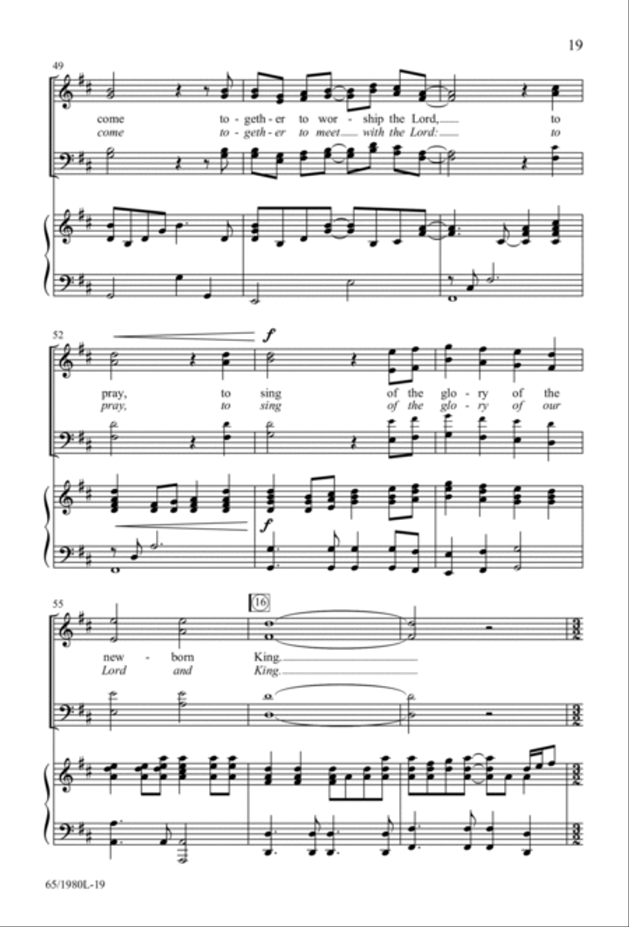 Together for Christmas (Digital Download) 3-Part scores gallery preview page 19