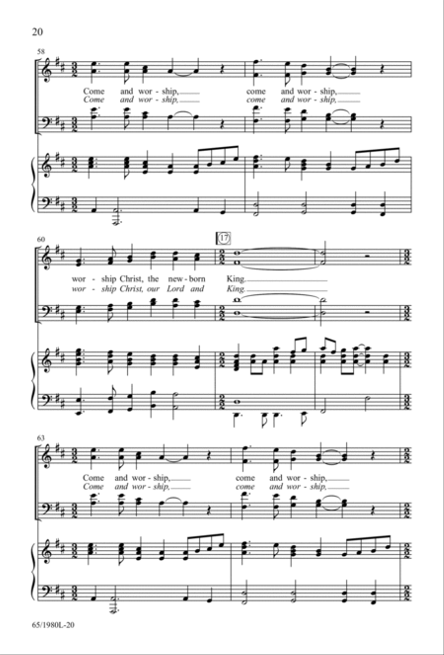 Together for Christmas (Digital Download) 3-Part scores gallery preview page 20