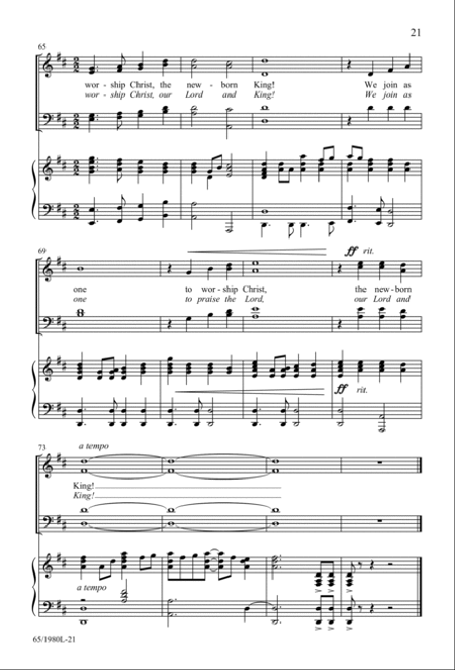 Together for Christmas (Digital Download) 3-Part scores gallery preview page 21