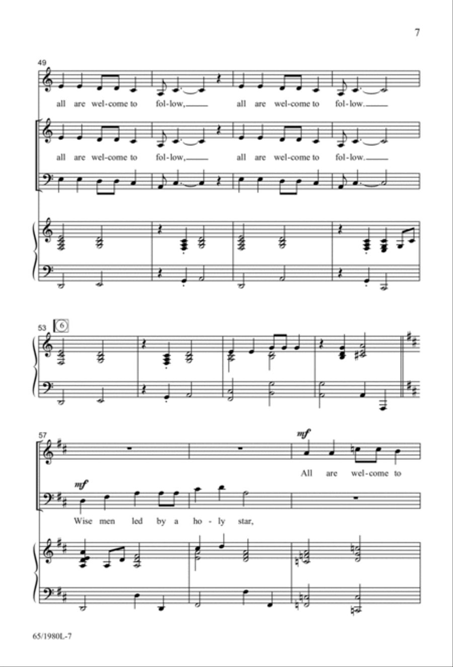 Together for Christmas (Digital Download) 3-Part scores gallery preview page 7