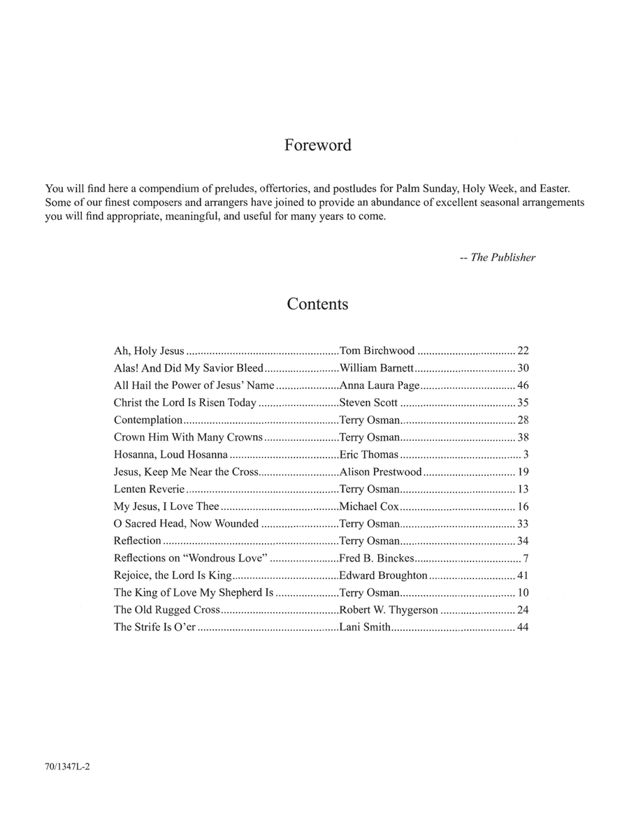 Palm Sunday to Easter (Digital Download) Piano Solo scores gallery preview page 2