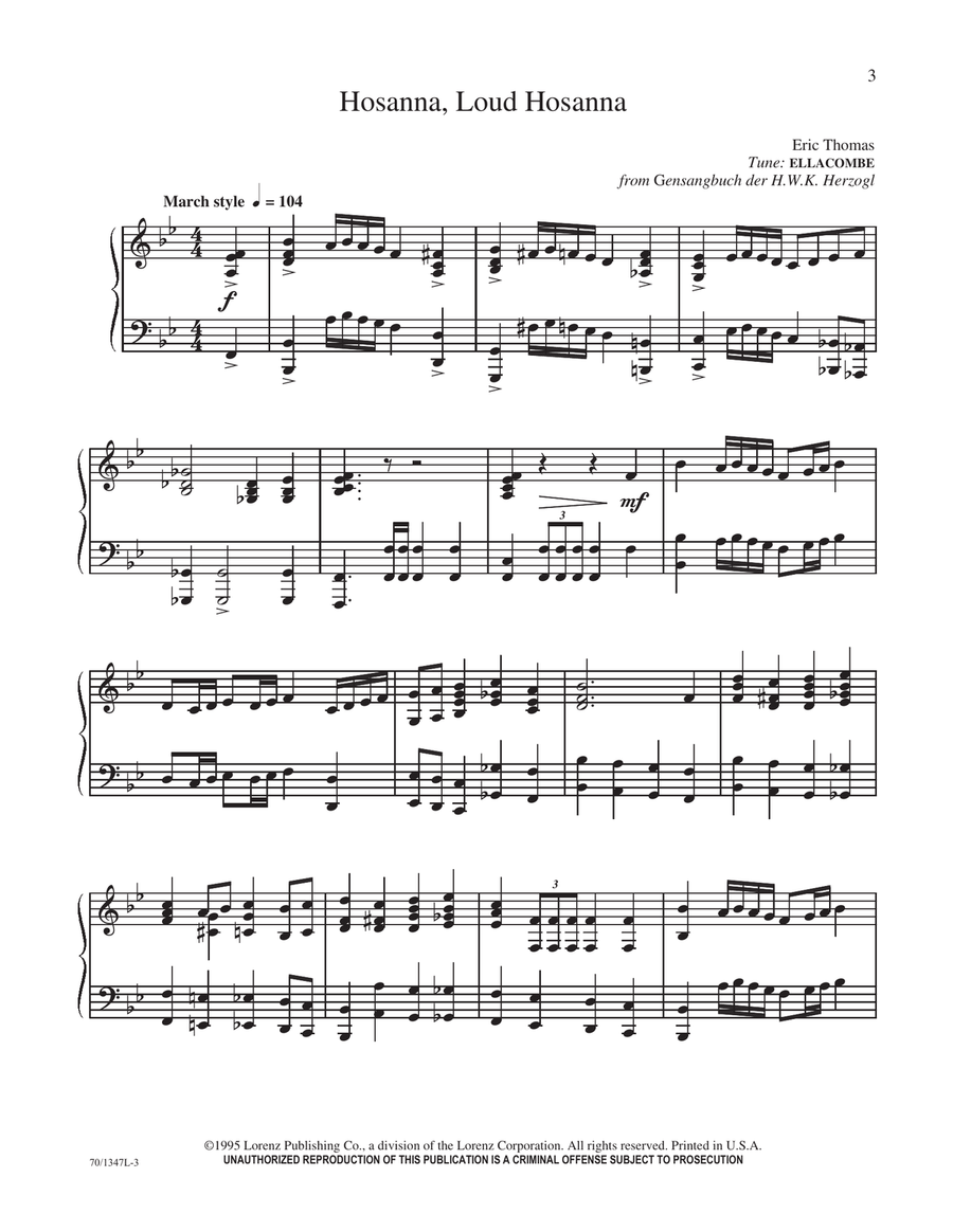Palm Sunday to Easter (Digital Download) Piano Solo scores gallery preview page 3