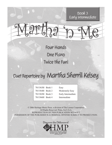 Martha 'n Me - Duet Book 3, Early Intermediate (Digital Download)