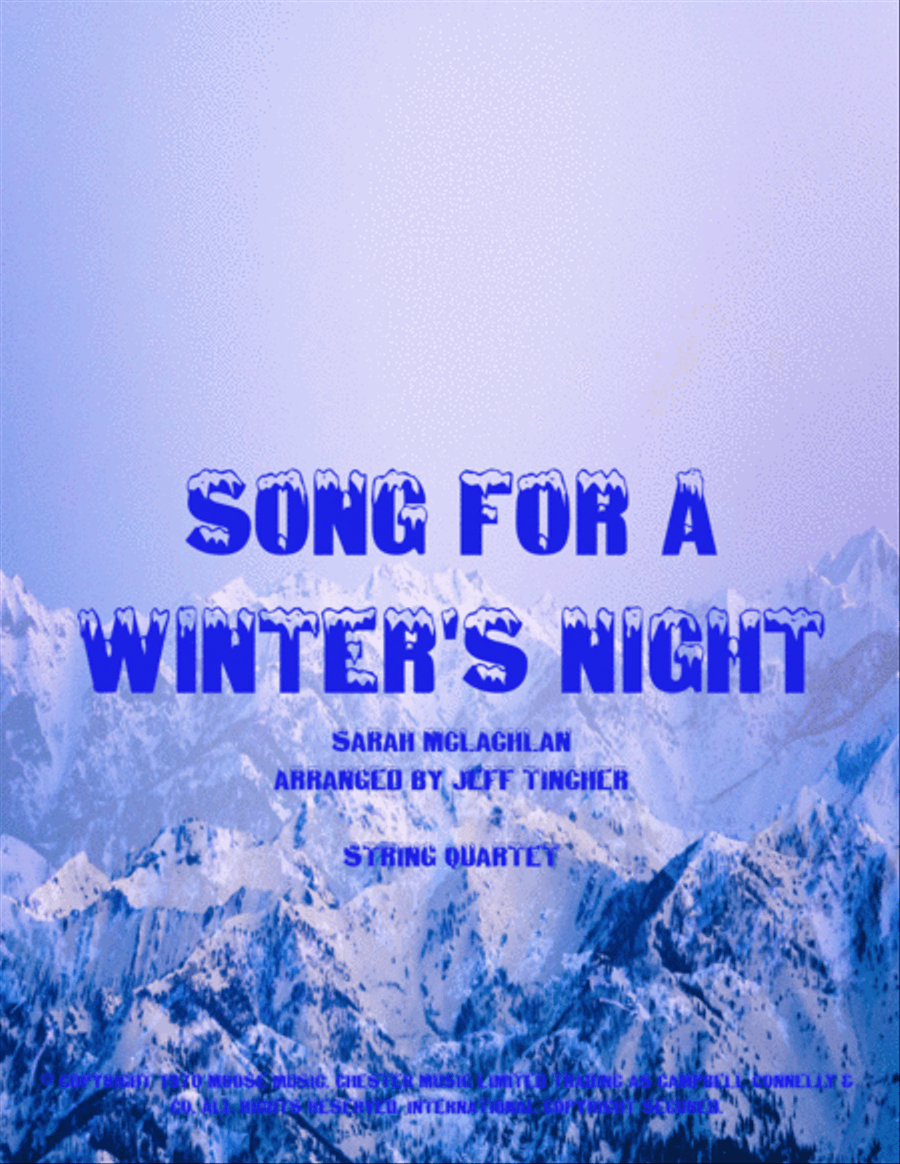 Song For A Winter's Night Cello scores gallery preview page 1