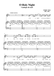 Adam-O Holy night in G Major, for Voice and Piano