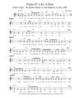 Psalm 42: Like A Deer (Easter Vigil, 7th psalm with baptism, leadsheet) mini preview