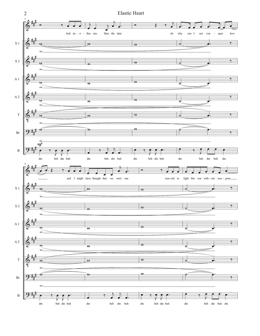 Elastic Heart Divisi scores gallery preview page 2