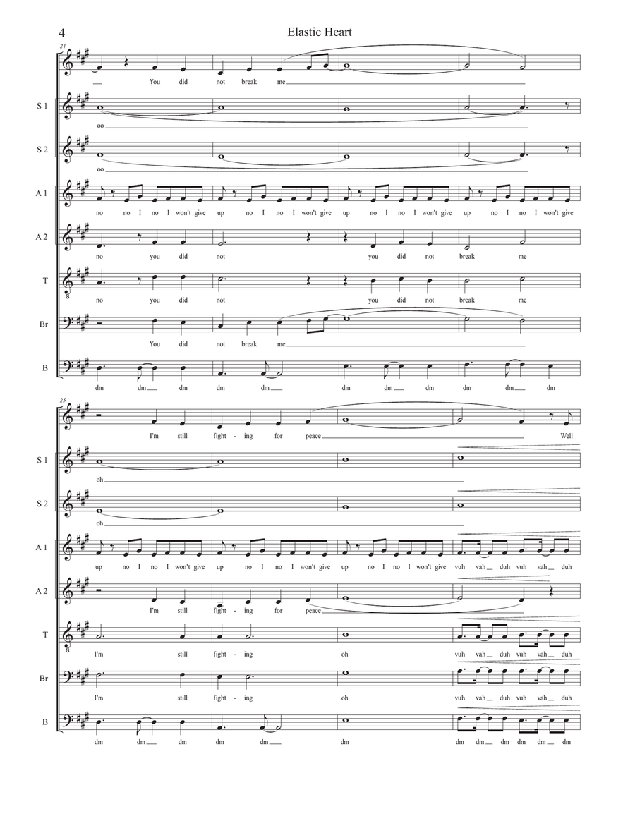 Elastic Heart Divisi scores gallery preview page 4