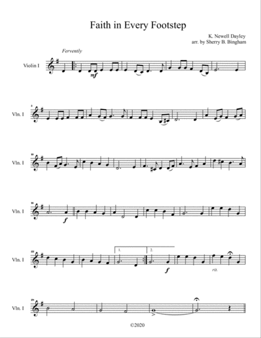 Faith in Every Footstep Cello scores gallery preview page 4