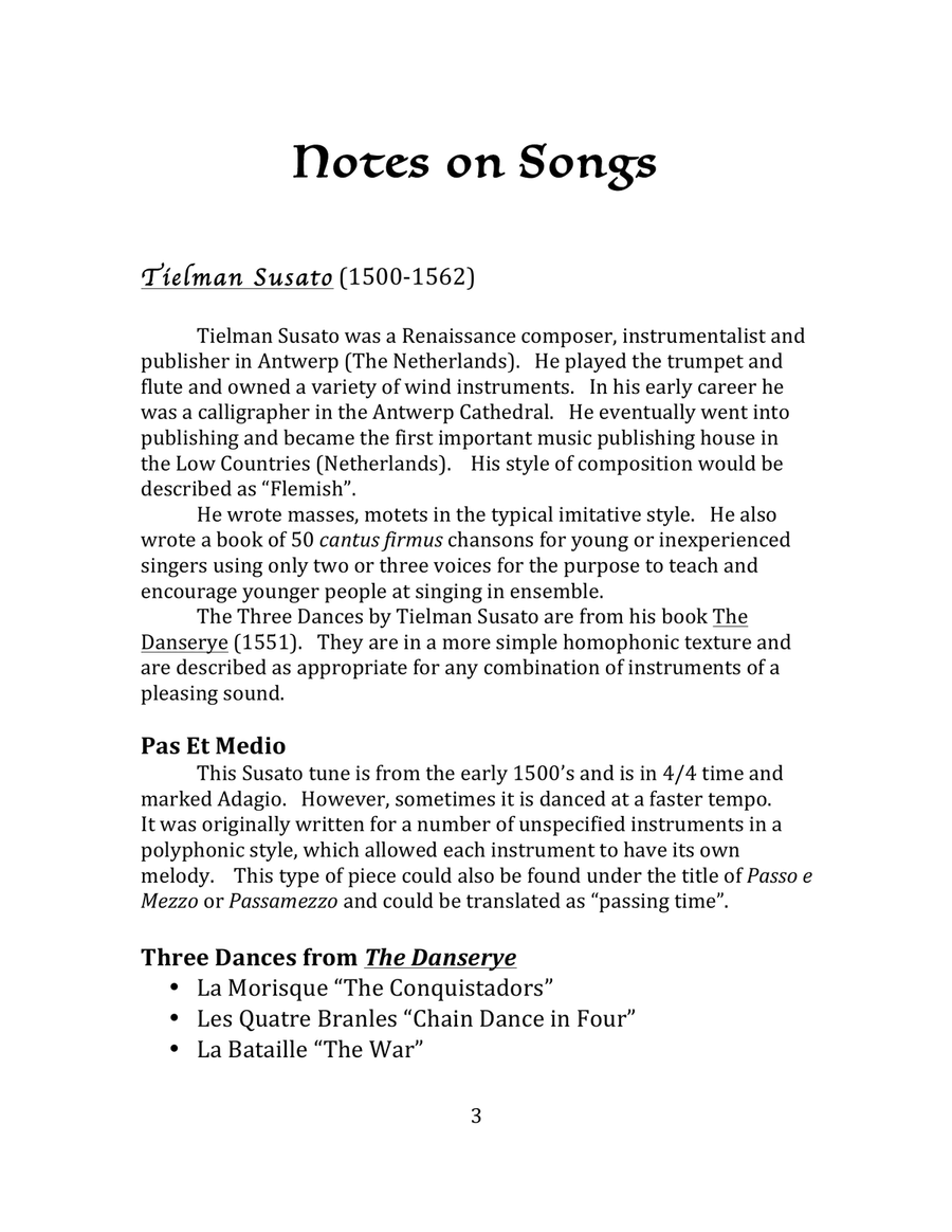 Renaissance Dances for the Harp Harp scores gallery preview page 6