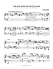 The Girl with the Flaxen Hair - Intermediate, Transposed