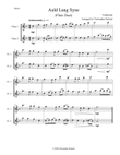 Auld Lang Syne (Flute Duet)