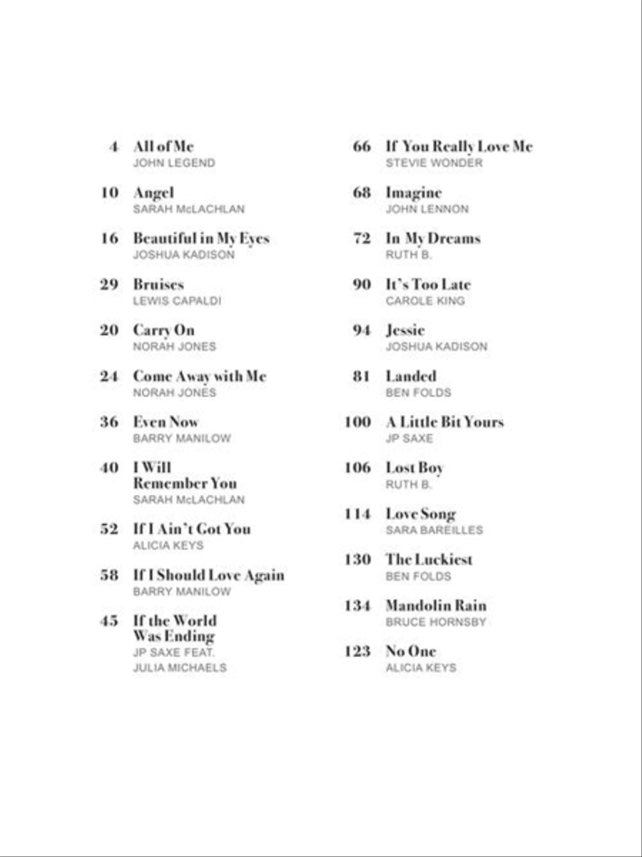 Piano Singer/Songwriters Piano Singer/Songwriters Piano, Vocal, Guitar scores gallery preview page 3