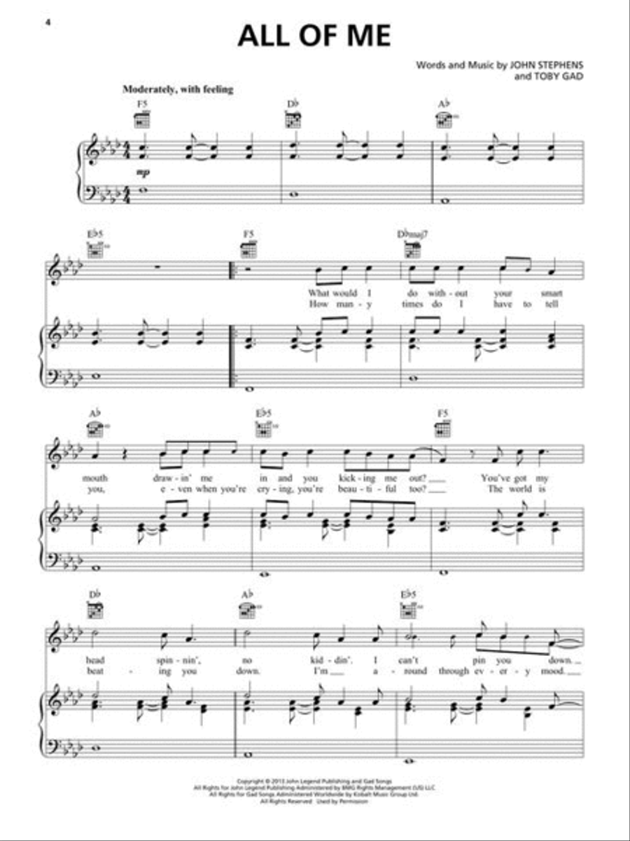 Piano Singer/Songwriters Piano Singer/Songwriters Piano, Vocal, Guitar scores gallery preview page 5