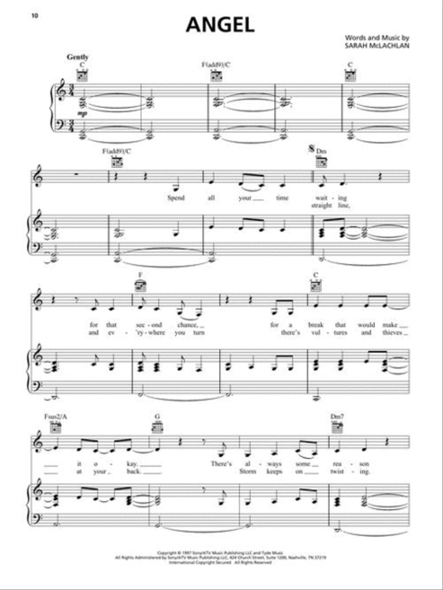 Piano Singer/Songwriters Piano Singer/Songwriters Piano, Vocal, Guitar scores gallery preview page 6